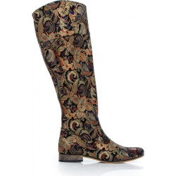 Kozaki Zapato z płaską podeszwą na zamek ze skóry
