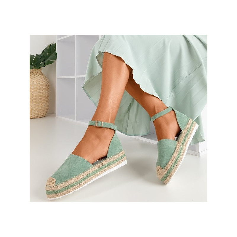 Miętowe espadryle Royalfashion.pl
