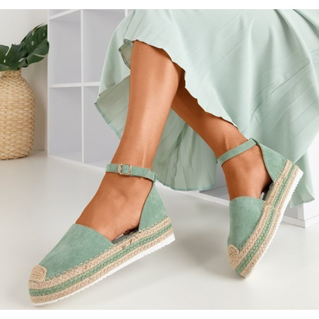 Miętowe espadryle Royalfashion.pl