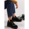 Botki born2be w stylu casual na platformie sznurowane