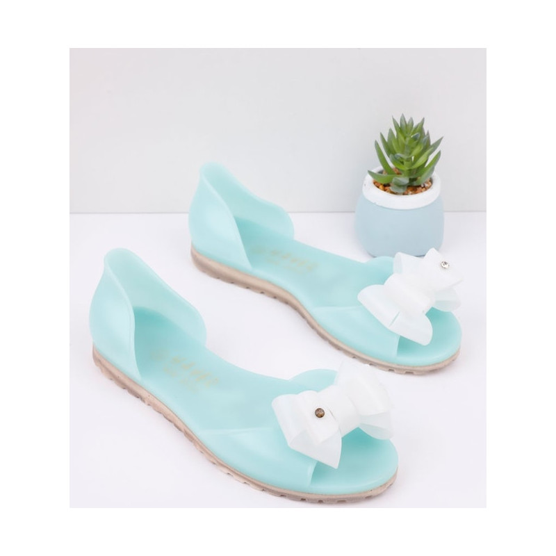 Niebieskie balerinki Yourshoes