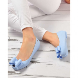 Niebieskie baleriny producent niezdefiniowany w stylu casual