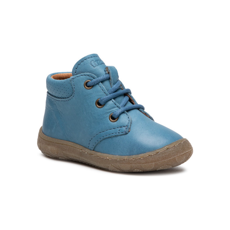 Niebieskie buty dziecięce zimowe Froddo z jeansu