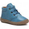 Niebieskie buty dziecięce zimowe Froddo z jeansu