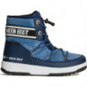 Niebieskie buty dziecięce zimowe Moon Boot dla chłopców sznurowane