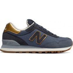 Niebieskie buty sportowe New Balance w street stylu na koturnie sznurowane