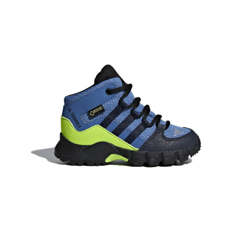 Niebieskie buty trekkingowe dziecięce Adidas sznurowane