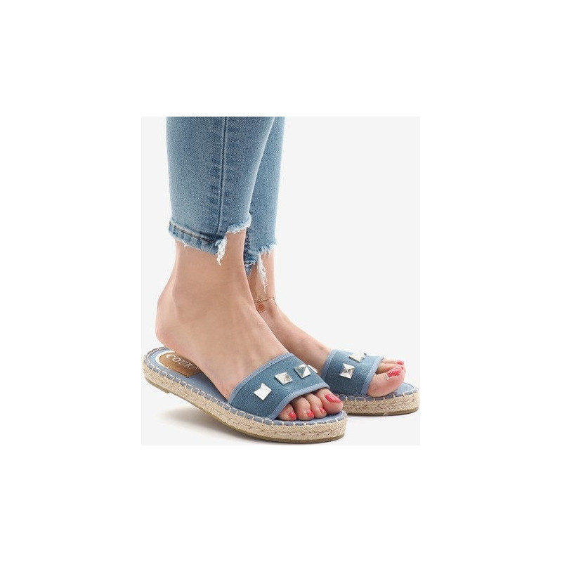Niebieskie espadryle Gemre.com.pl w stylu casual