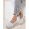 Niebieskie espadryle Renee z płaską podeszwą z tkaniny w stylu casual