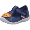 Niebieskie kapcie Superfit na rzepy