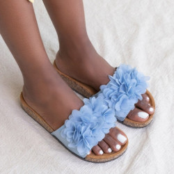 Niebieskie klapki Royalfashion.pl