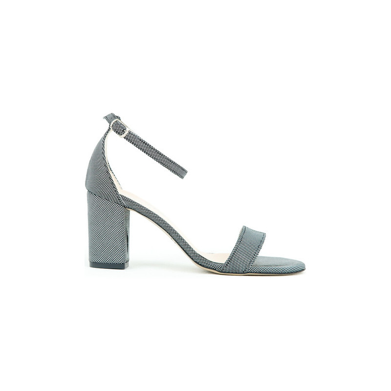 Niebieskie sandały Zapato z klamrami na słupku