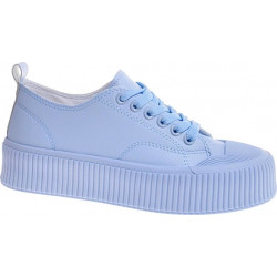 Niebieskie trampki Marka Niezdefiniowana na platformie