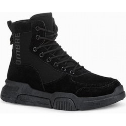 Ombre Buty męskie sneakersy T348 - czarne