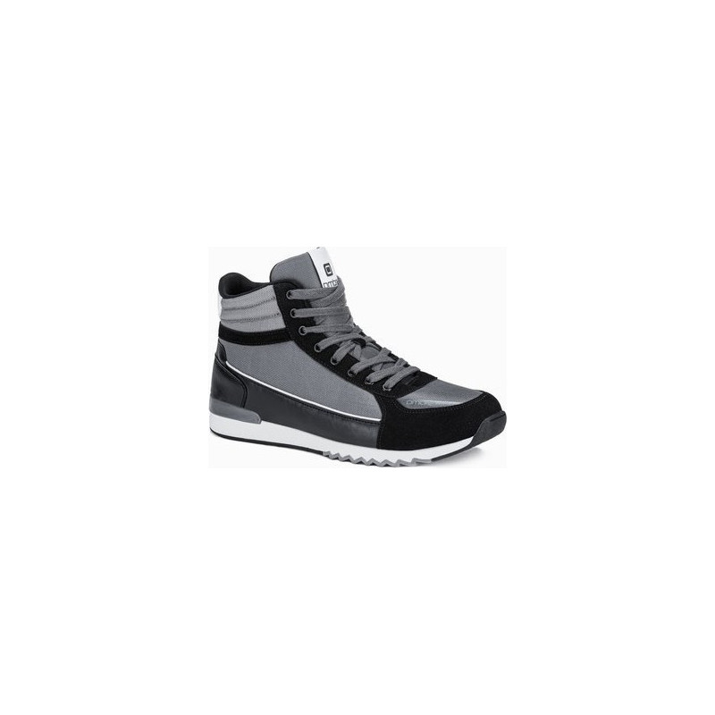 Ombre Buty męskie sneakersy T358 - szare