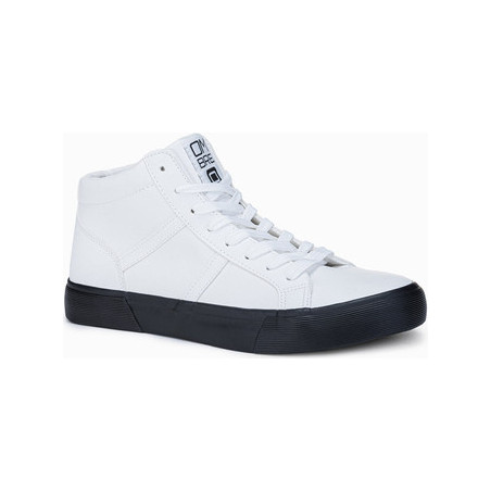 Ombre Buty męskie sneakersy T379 - białe
