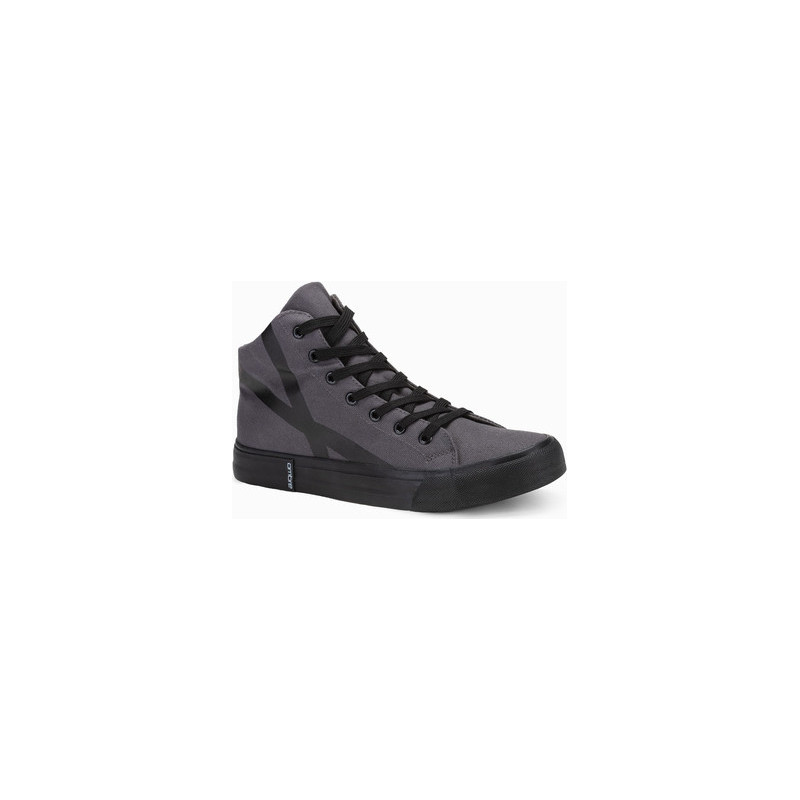 Ombre Buty męskie sneakersy T381 - szare