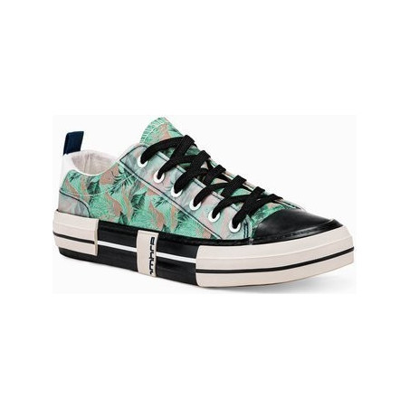 Ombre Buty męskie trampki T335 - zielone