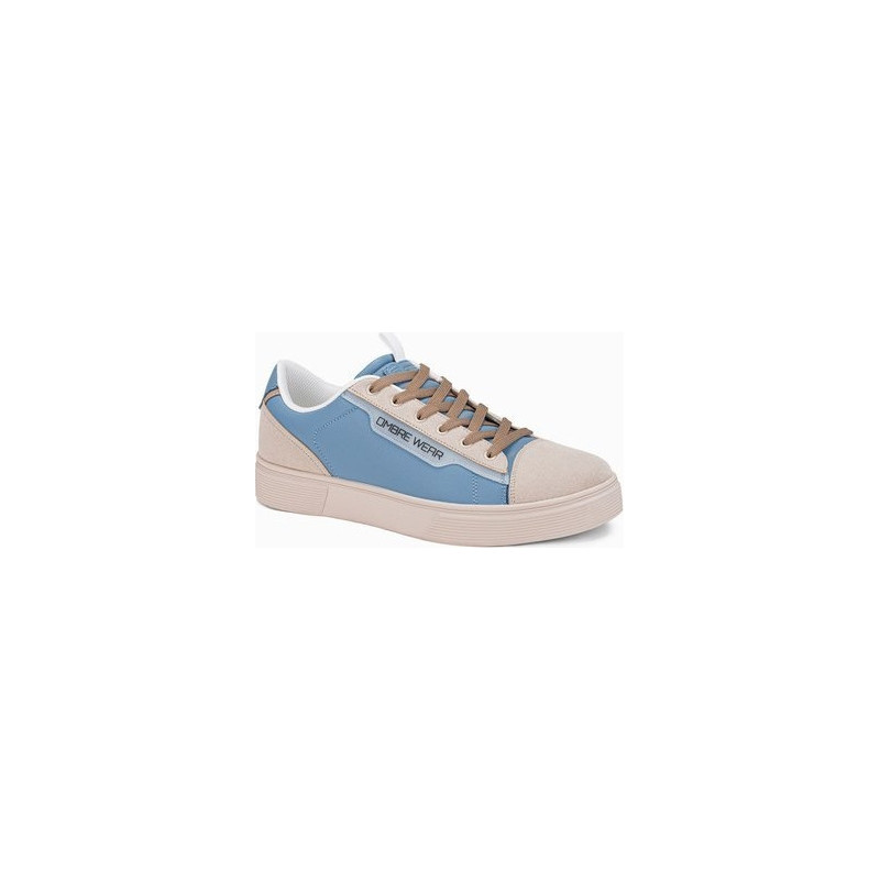 Ombre Klasyczne męskie buty sportowe T366 - błękitne