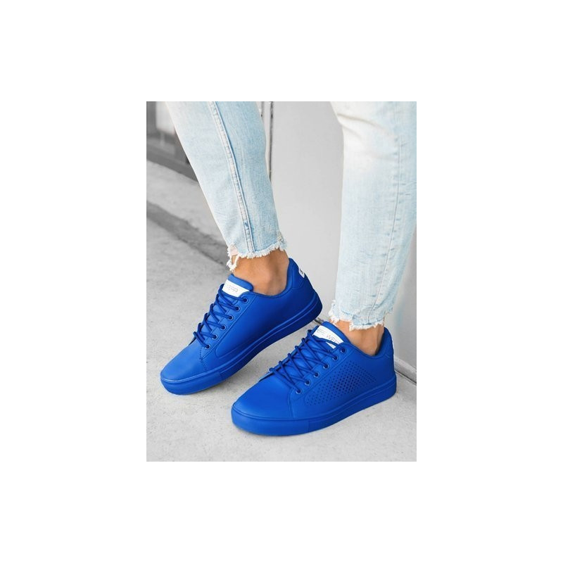 Ombre Klasyczne męskie buty sportowe T383 - niebieskie
