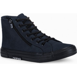 Ombre Trampki męskie sneakersy T352 - granatowe