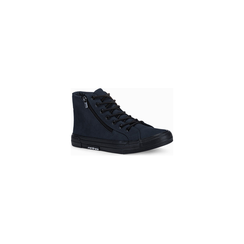 Ombre Trampki męskie sneakersy T352 - granatowe