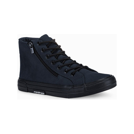 Ombre Trampki męskie sneakersy T352 - granatowe