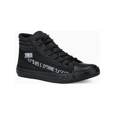 Ombre Trampki męskie sneakersy T357 - czarne