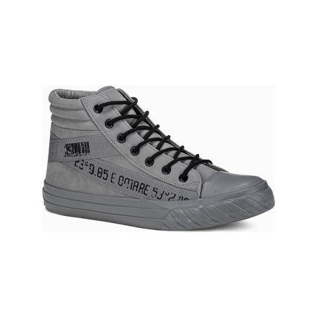 Ombre Trampki męskie sneakersy T357 - szare