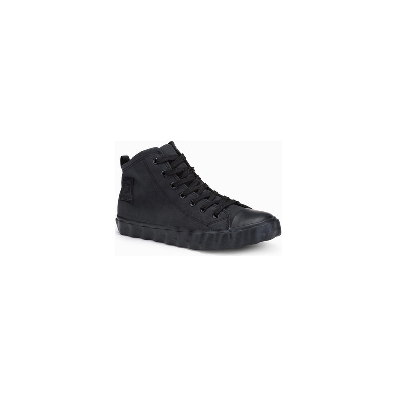 Ombre Trampki męskie sneakersy T374 - czarne