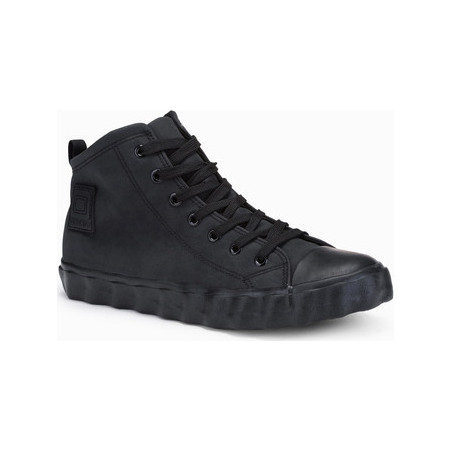 Ombre Trampki męskie sneakersy T374 - czarne