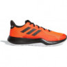 Pomarańczowe buty sportowe Adidas w sportowym stylu sznurowane