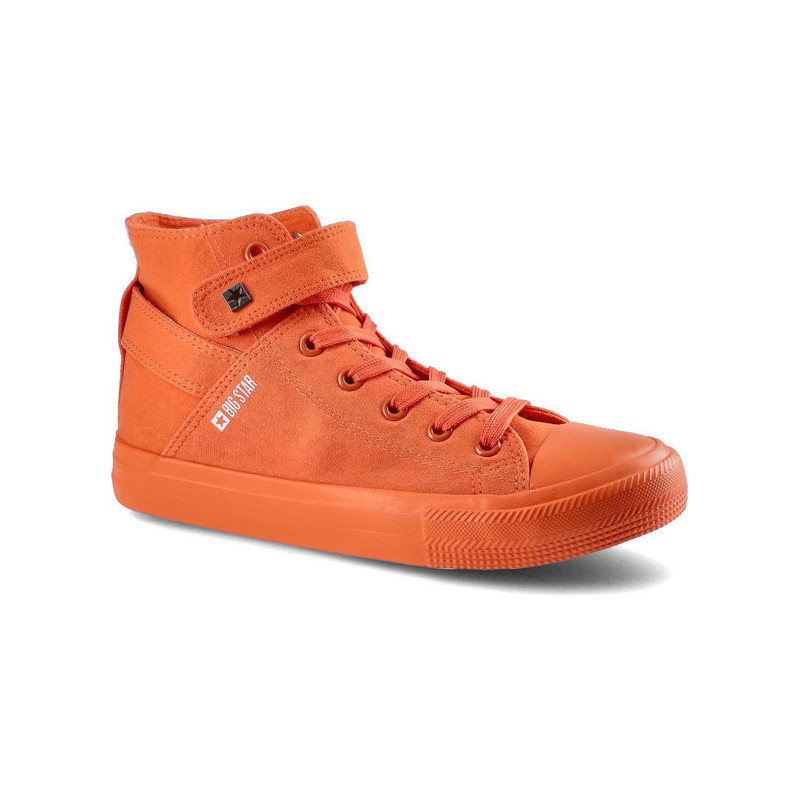 Pomarańczowe trampki Big Star sznurowane