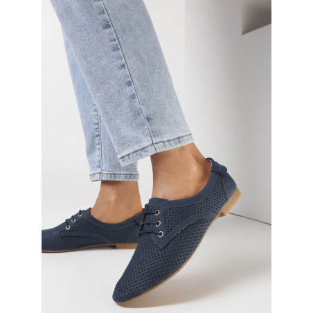Półbuty born2be w stylu casual sznurowane
