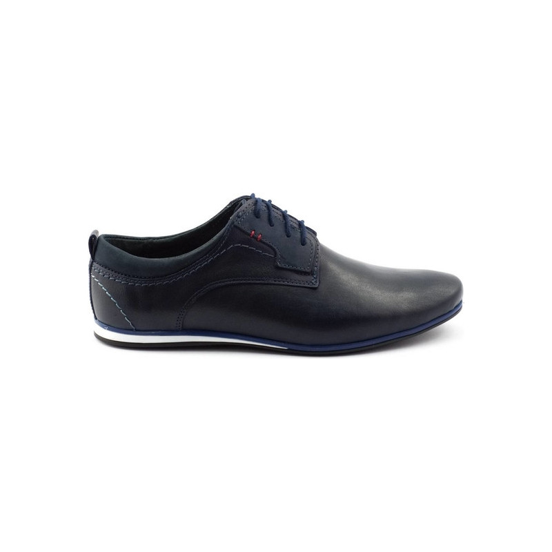 Półbuty Buty Olivier ze skóry