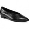 Półbuty Clarks z płaską podeszwą ze skóry