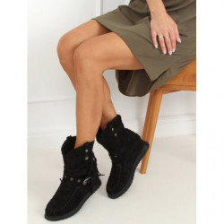 Botki Buty Damskie z zamszu