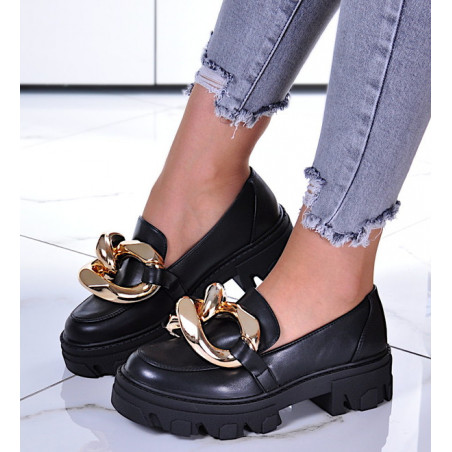 Półbuty Pantofelek24 z płaską podeszwą w stylu casual