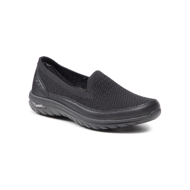 Półbuty Skechers z płaską podeszwą w stylu casual