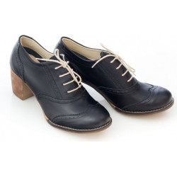Półbuty Zapato w stylu casual ze skóry sznurowane