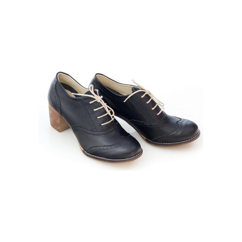 Półbuty Zapato w stylu casual ze skóry sznurowane