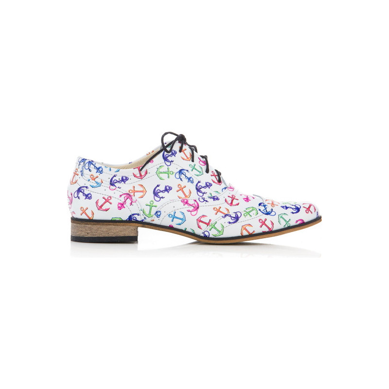 Półbuty Zapato z nadrukiem w stylu casual