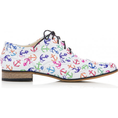Półbuty Zapato z nadrukiem w stylu casual