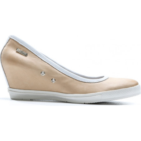 Półbuty Zapato z okrągłym noskiem ze skóry