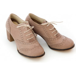 Półbuty Zapato ze skóry sznurowane