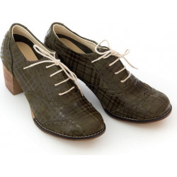 Półbuty Zapato ze skóry sznurowane w stylu casual
