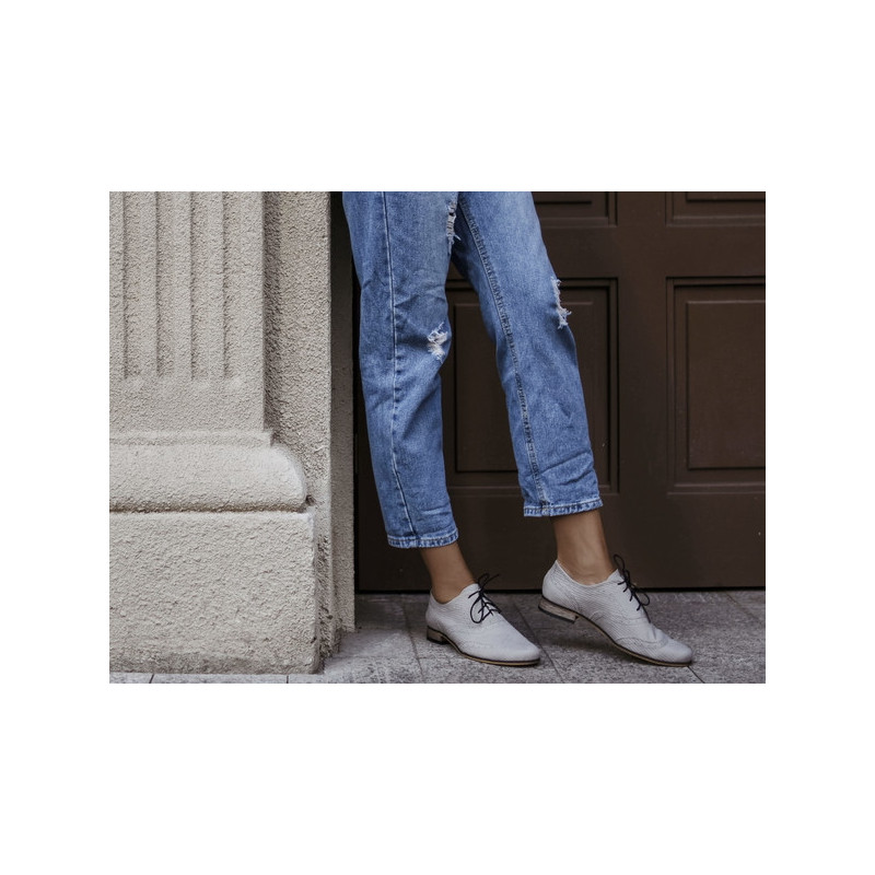 Półbuty Zapato ze skóry w stylu boho