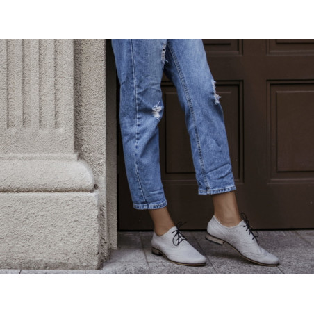 Półbuty Zapato ze skóry w stylu boho