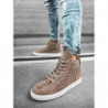 producent niezdefiniowany SNEAKERSY WYSOKIE BEŻOWE OZONEE G/270Z