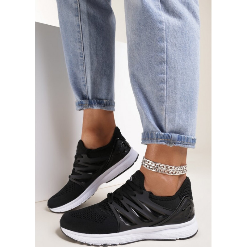 Renee czarne buty sportowe blossom spring
